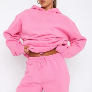 Future Forward Oversized Hoodie Candy Pink